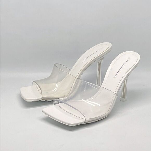 Bottega Veneta Clear High Heel Slide Sandals size 36 - Picture 5 of 13